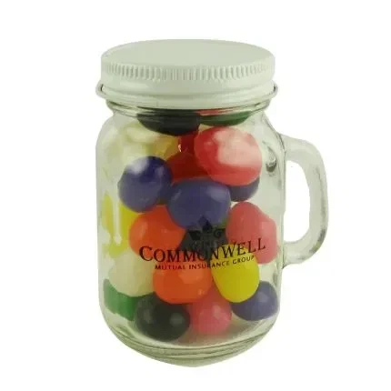 Glass Mini Mason Jars - Chocolate Buttons — view 3