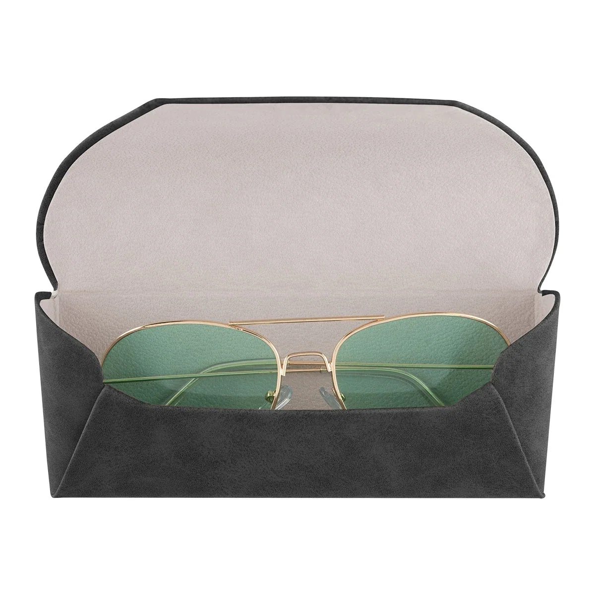 Upper portion of the glasses case shown in detail