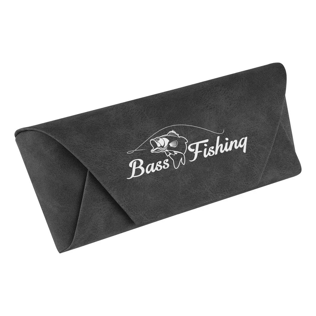 Lower half of the glasses case viewed up close