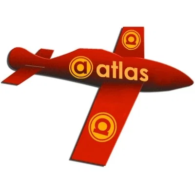 Top-down angle of the small gliding aircraft