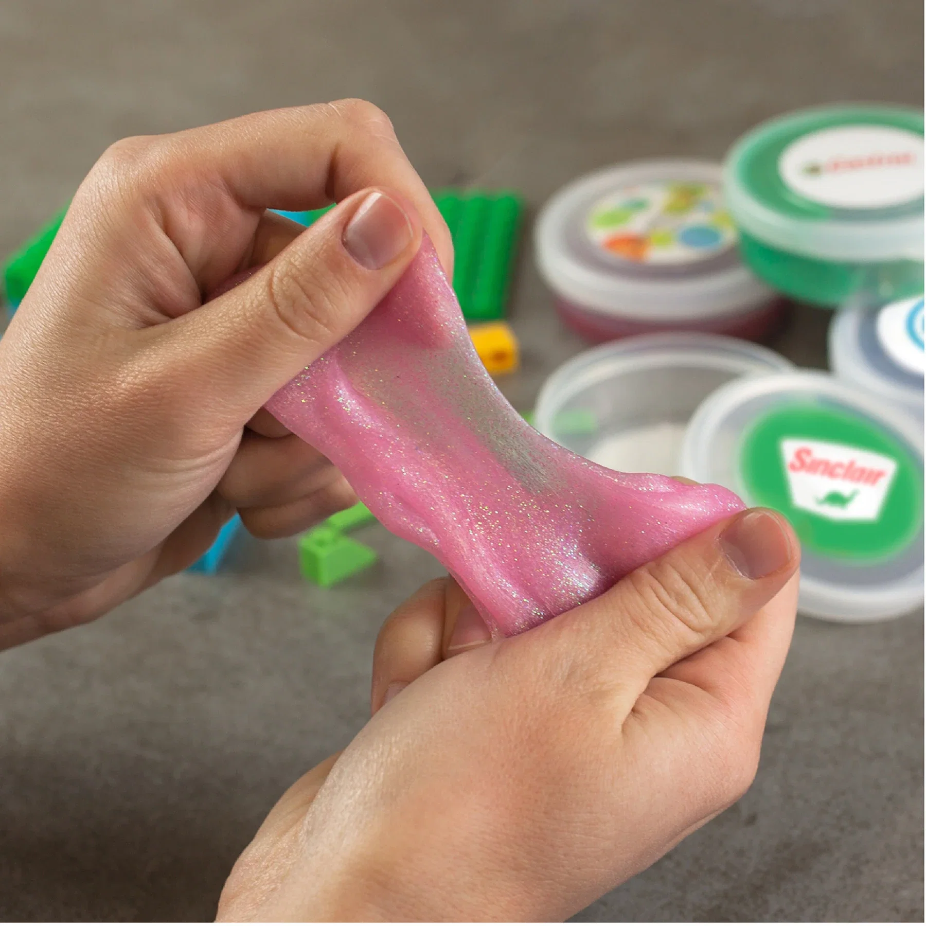 Glitter Putty held in hand