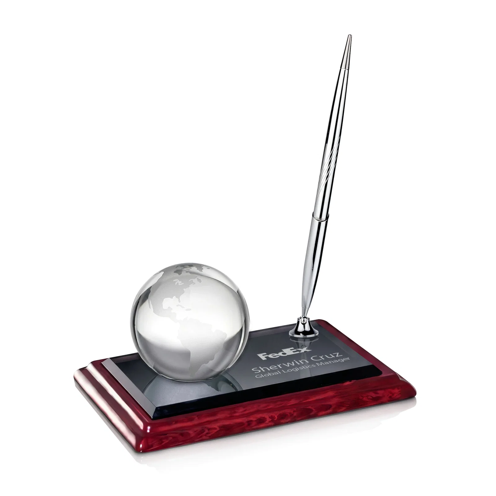 Globe on Albion™ Pen Holder — view 3