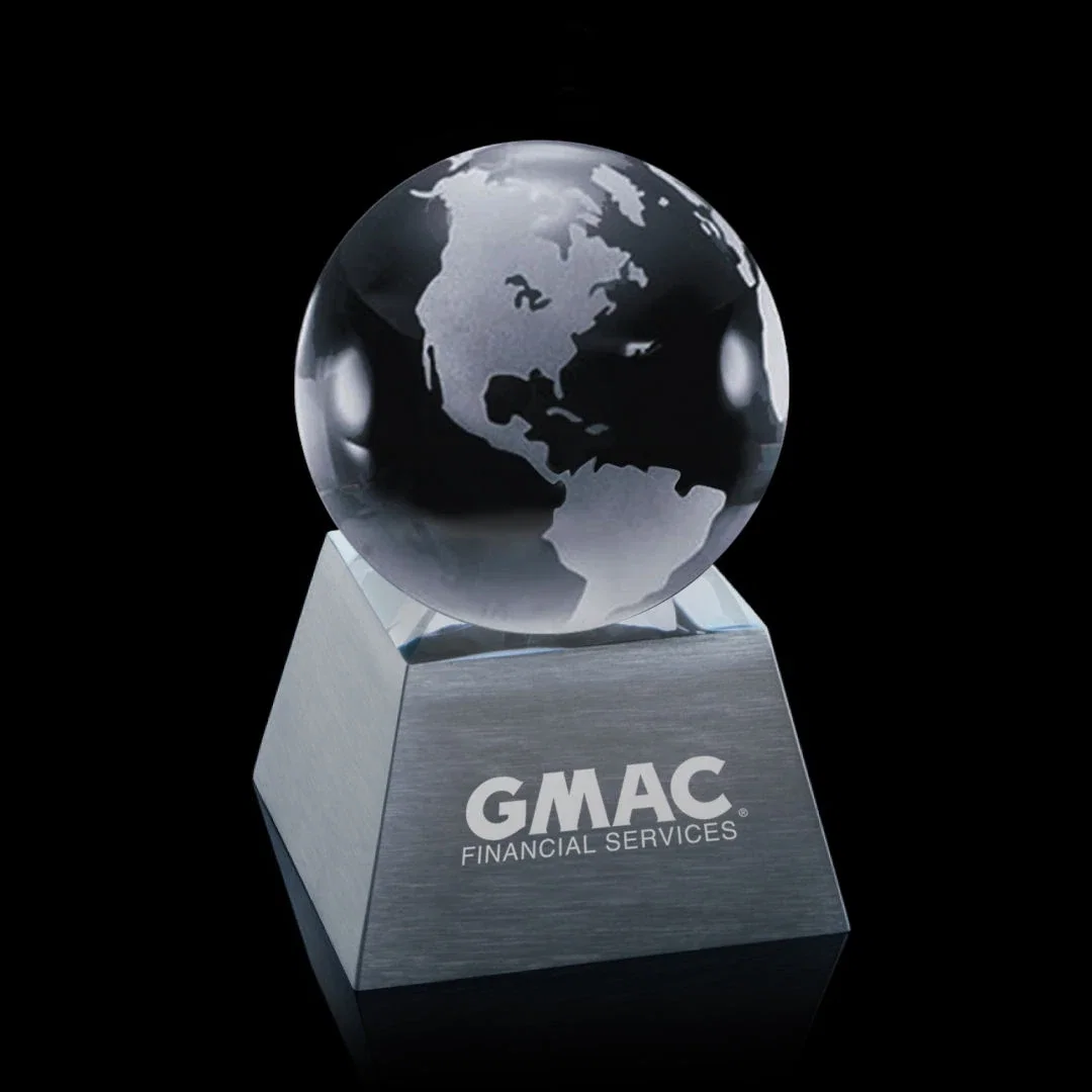 Globe with Frosted Land