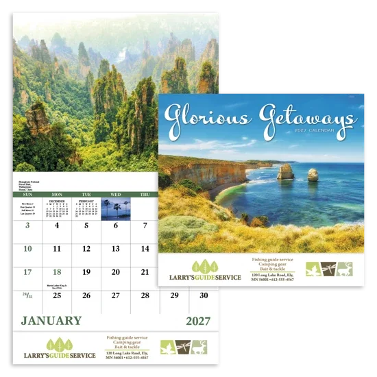 Good Value™ Glorious Getaways - Stapled Calendar