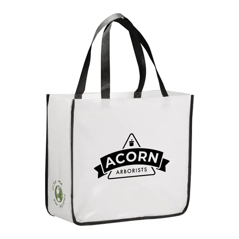Gloss Laminated Non-Woven Shopper Tote — view 5