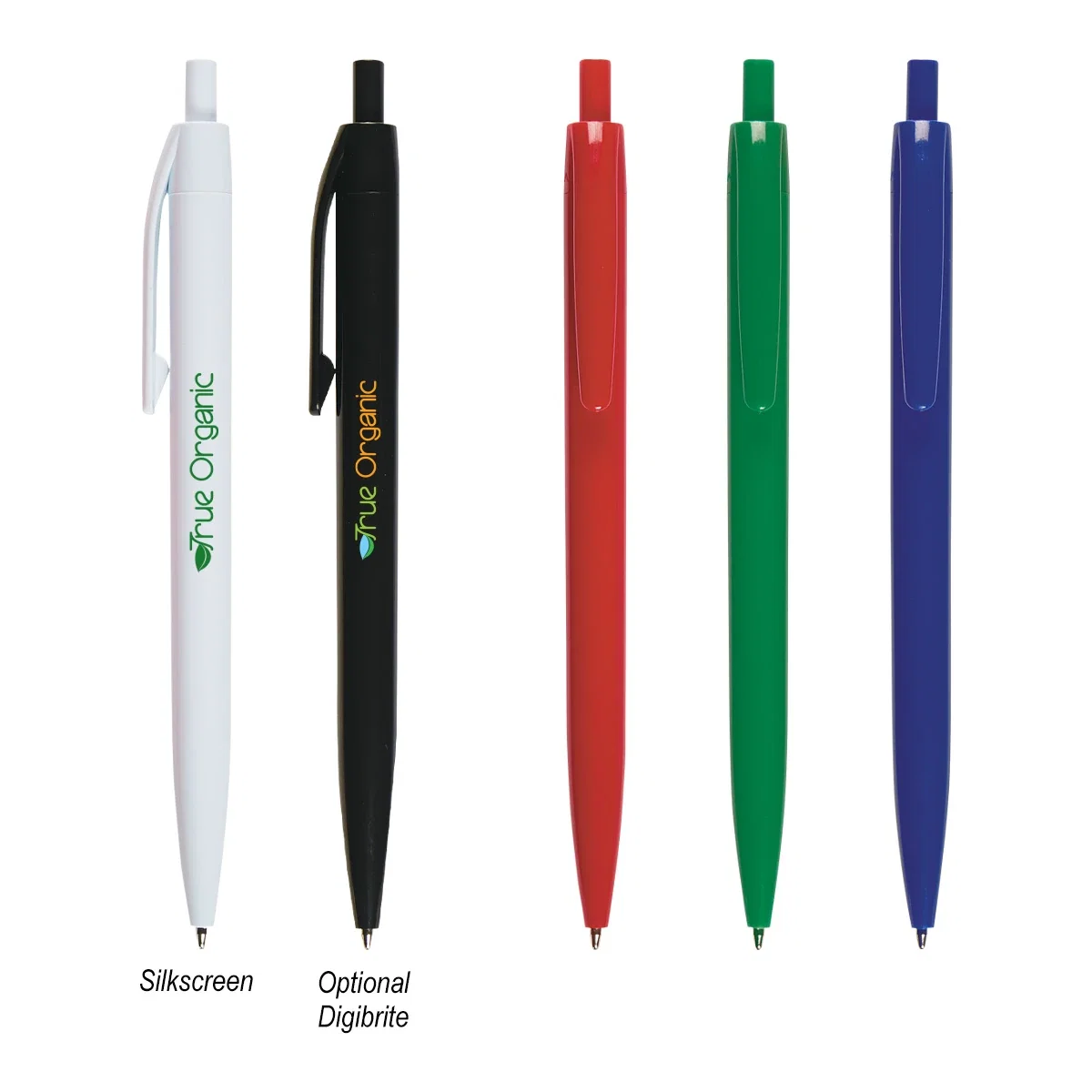 Held in a writing grip to show comfortable size
