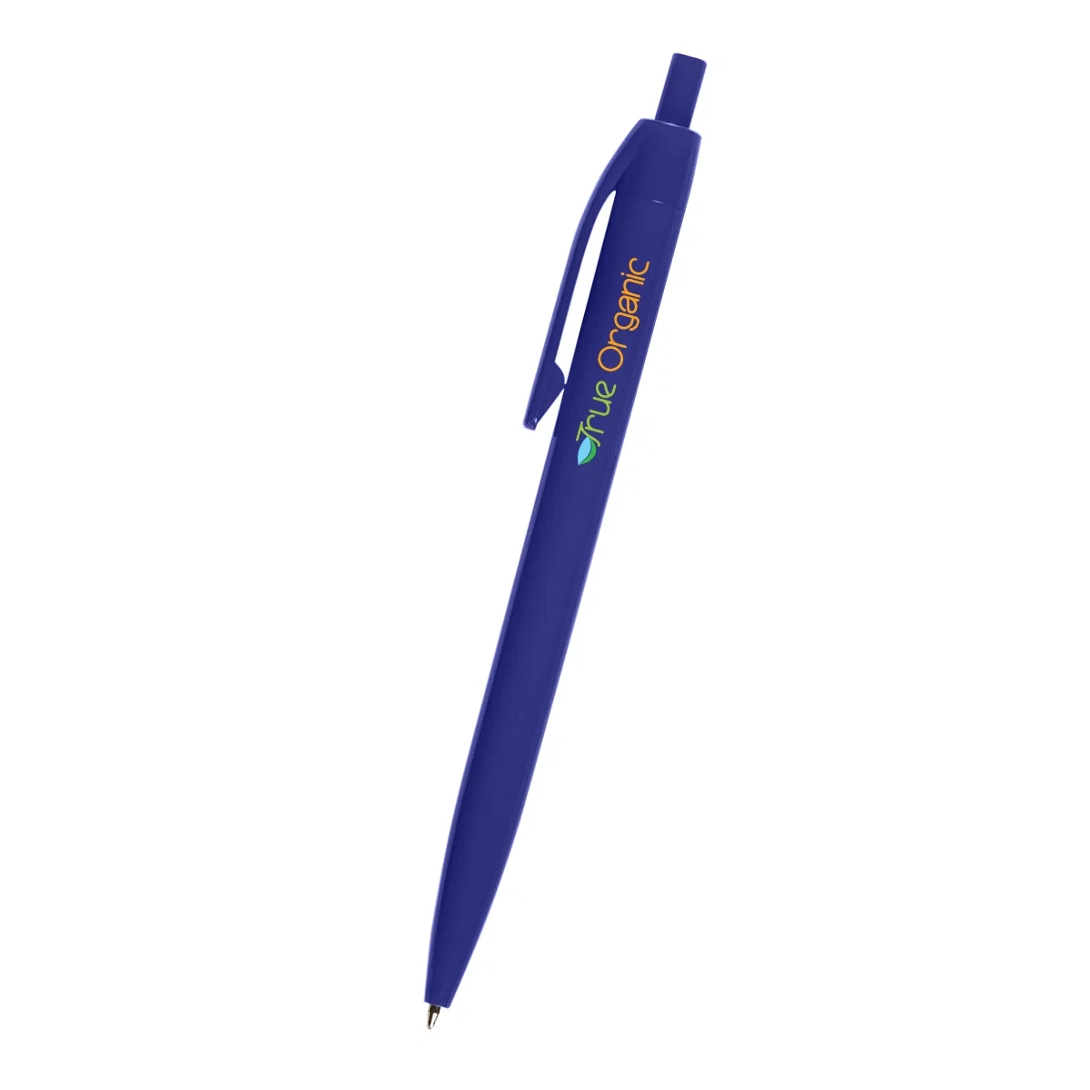 Blue version viewed from the clip side of the barrel