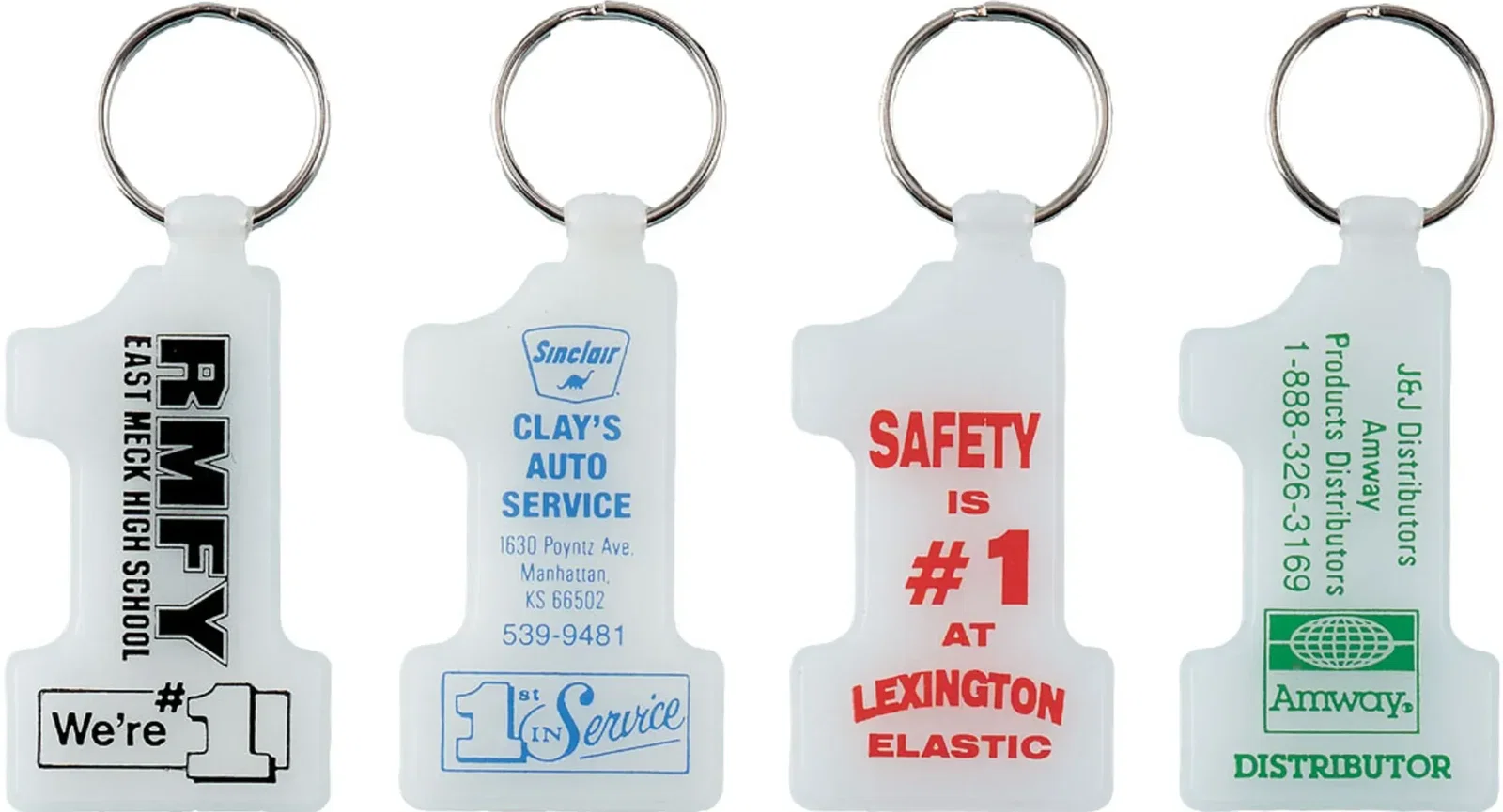 Customized Glow Key Tag - Number 1 — view 2