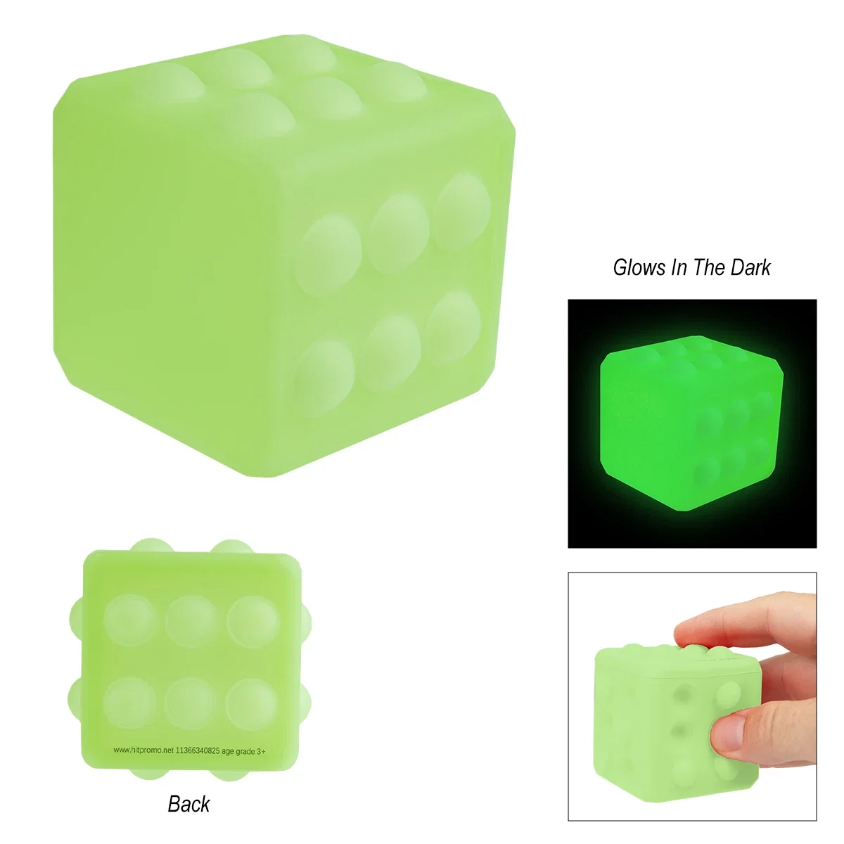 Glow effect visible when the toy sits in a dark room