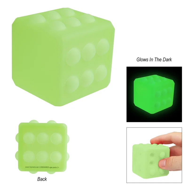 Glow-In-The-Dark Push Pop Cube — view 4