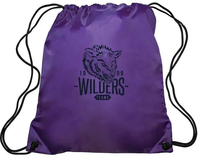 Custom GO-EZ Polyester Drawstring Backpack — view 10