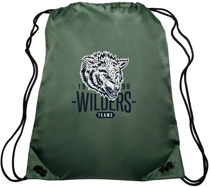 EZ-Draw Polyester Backpack - Personalized Promotional Bag — view 4