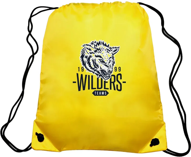 EZ-Draw Polyester Backpack - Personalized Promotional Bag — view 8
