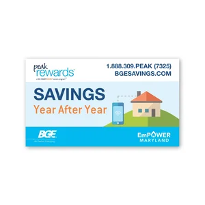 Go Green Recycled Paper Business Card Magnet