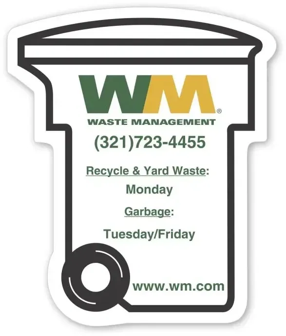Go Green Recycling Bin Magnet