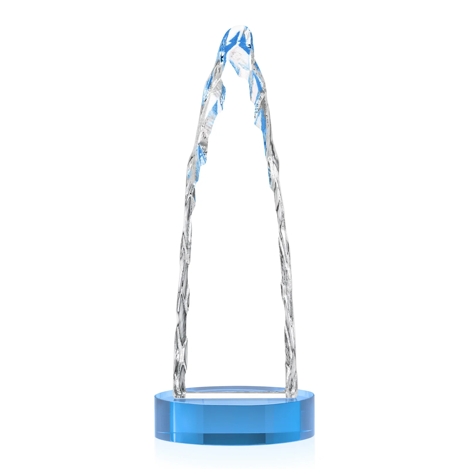 Promotional Optical Crystal Tower Award with a Sheared Iceberg Silhouette, awards, with your logo for sales achievement awards