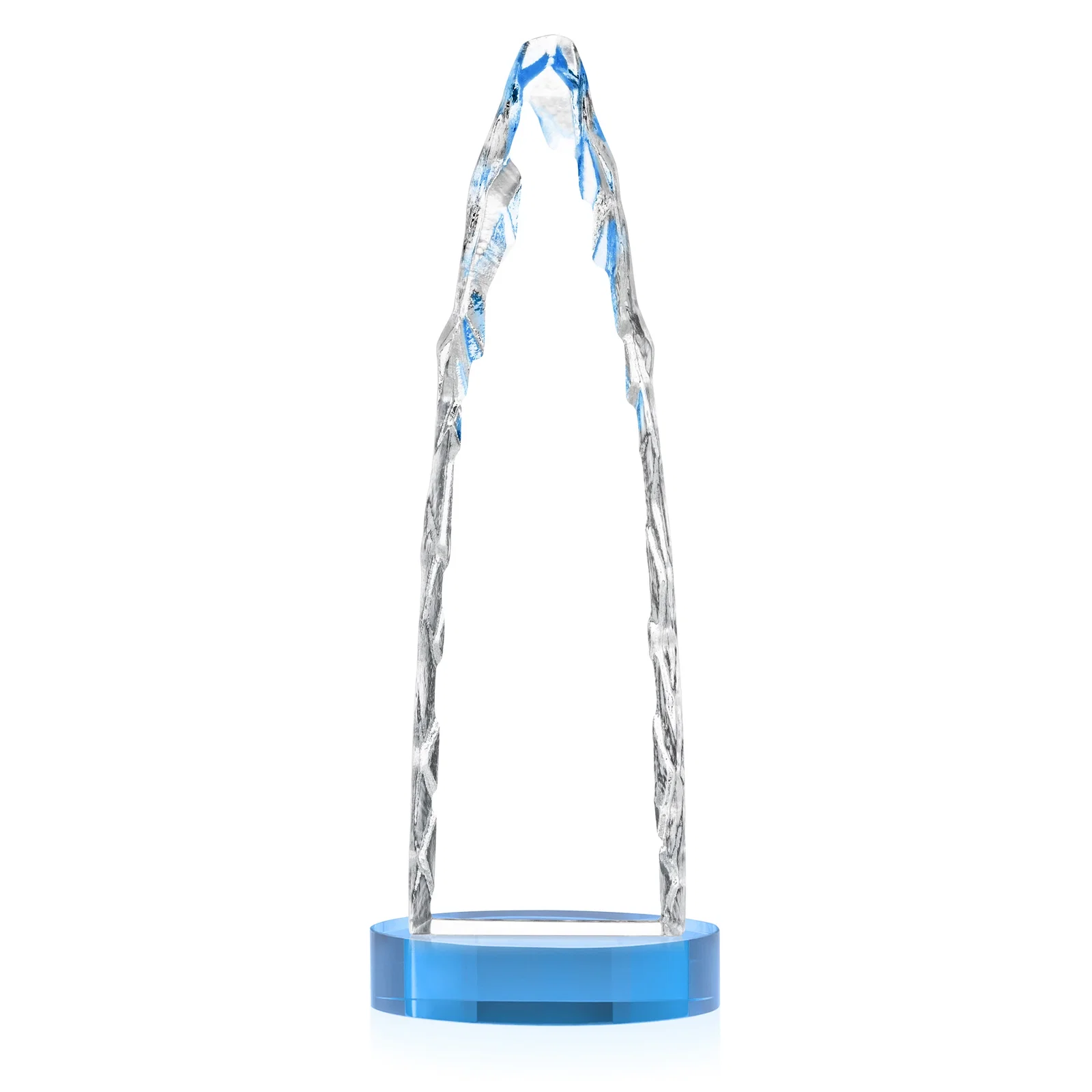Promotional Optical Crystal Tower Award with a Sheared Iceberg Silhouette, awards, with your logo for retirement presentations