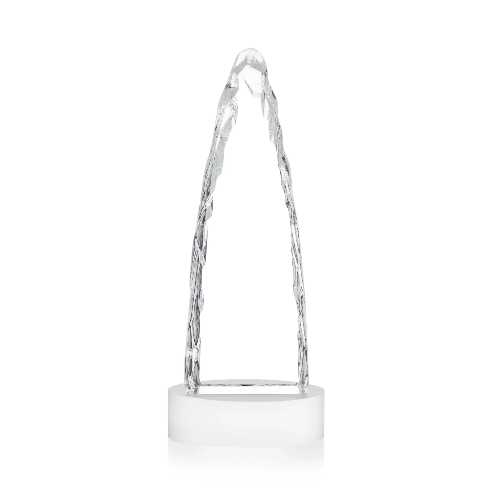 Promotional Optical Crystal Tower Award with a Sheared Iceberg Silhouette, awards, with your logo for team milestone celebrations