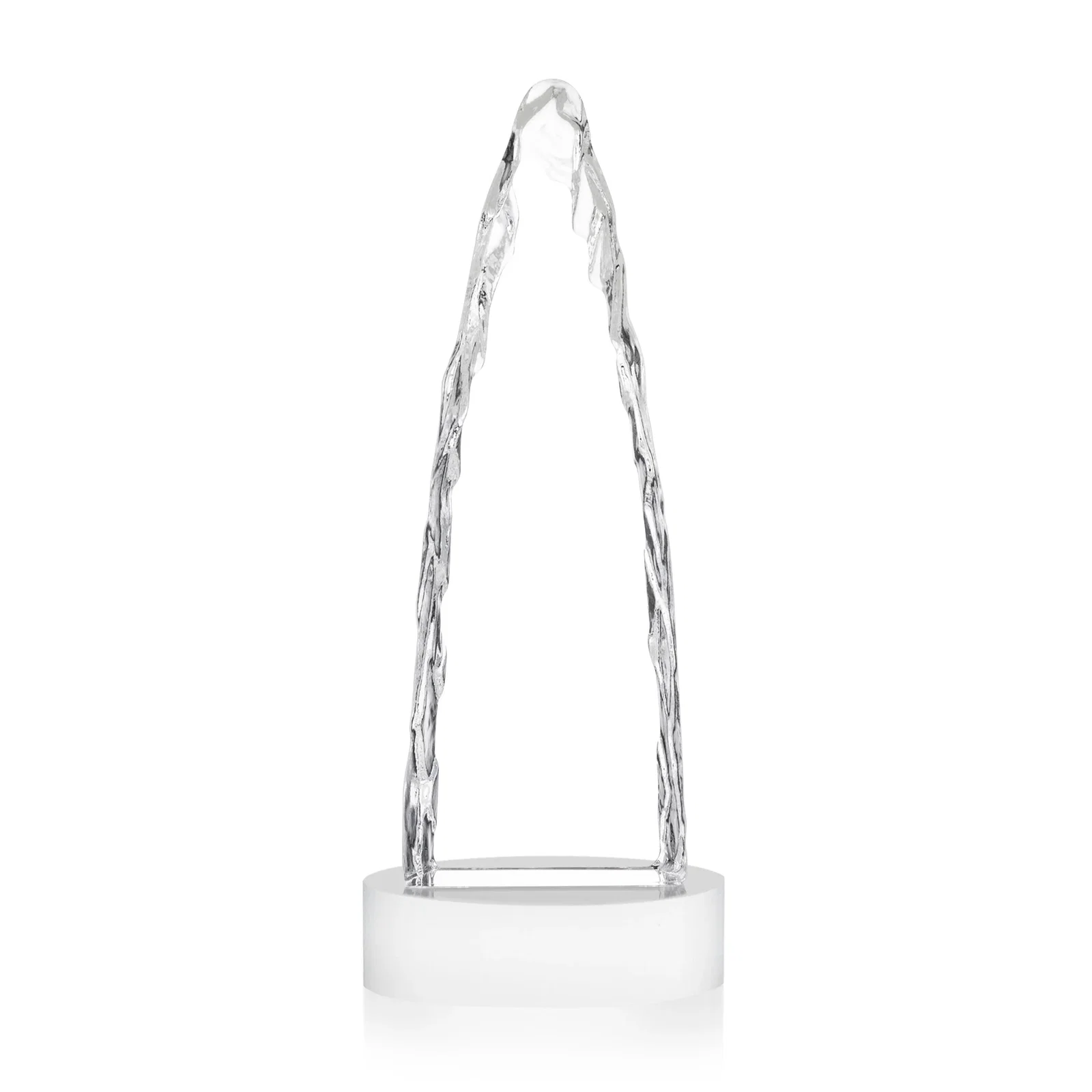 Promotional Optical Crystal Tower Award with a Sheared Iceberg Silhouette, awards, with your logo for donor appreciation
