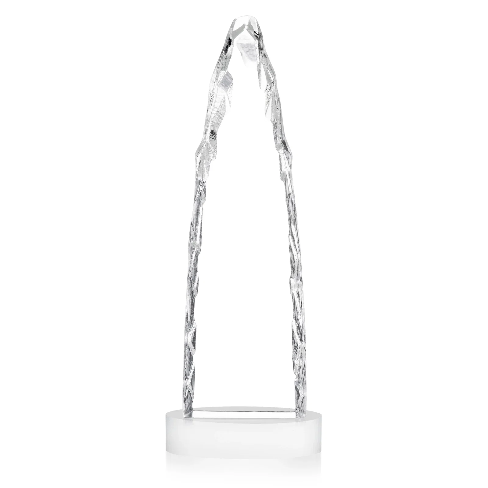 Promotional Optical Crystal Tower Award with a Sheared Iceberg Silhouette, awards, with your logo for safety achievement programs