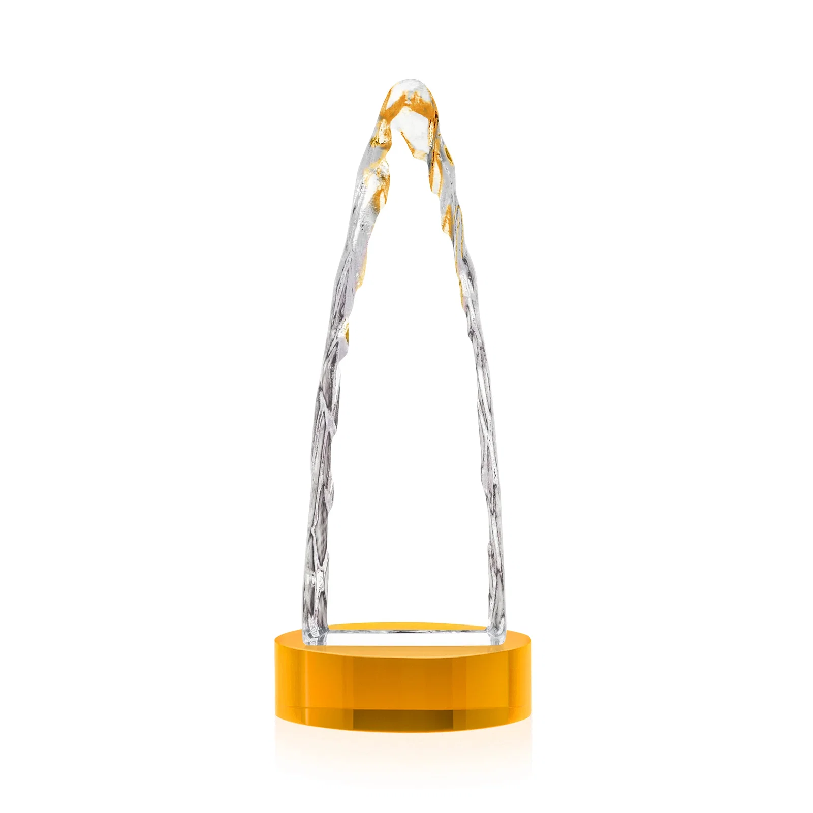 Promotional Optical Crystal Tower Award with a Sheared Iceberg Silhouette, awards, with your logo for volunteer appreciation
