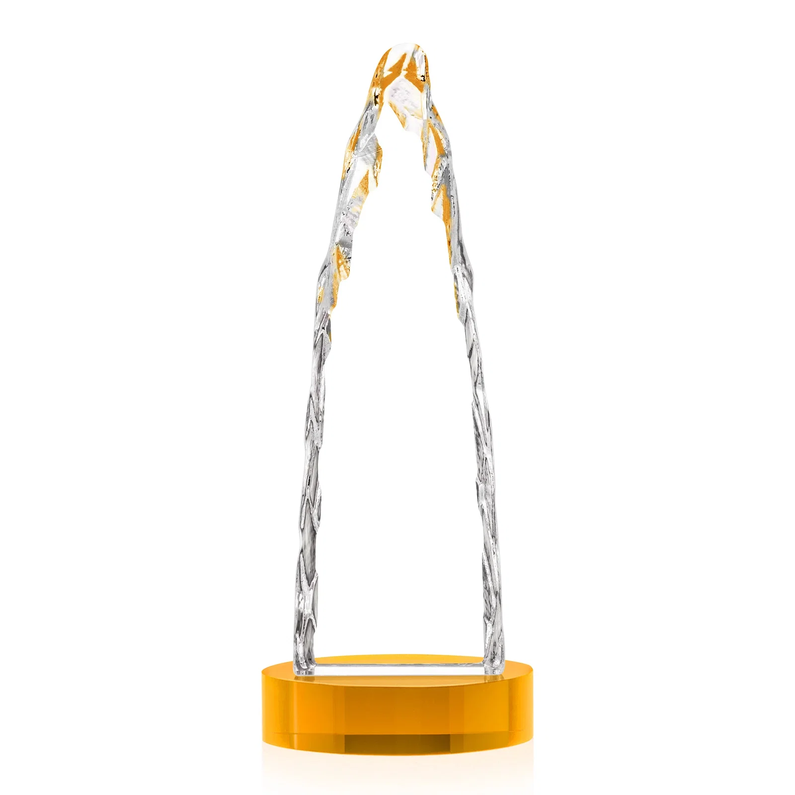 Promotional Optical Crystal Tower Award with a Sheared Iceberg Silhouette, awards, with your logo for company anniversary events