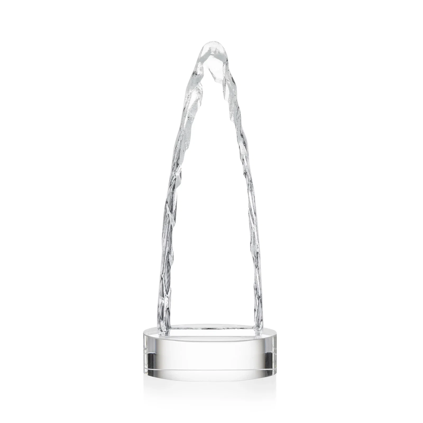 Branded Optical Crystal Tower Award with a Sheared Iceberg Silhouette, awards, with your logo for corporate award ceremonies