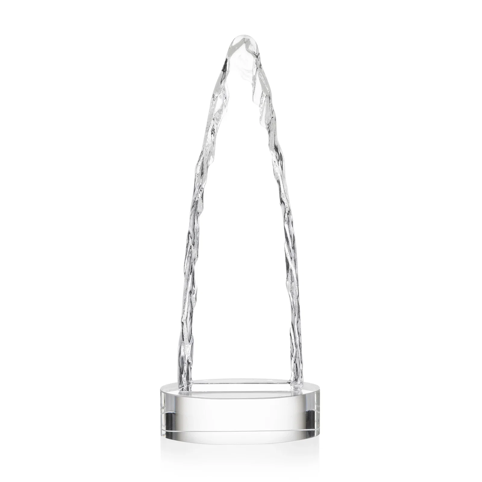 Branded Optical Crystal Tower Award with a Sheared Iceberg Silhouette, awards, with your logo for service anniversary gifts