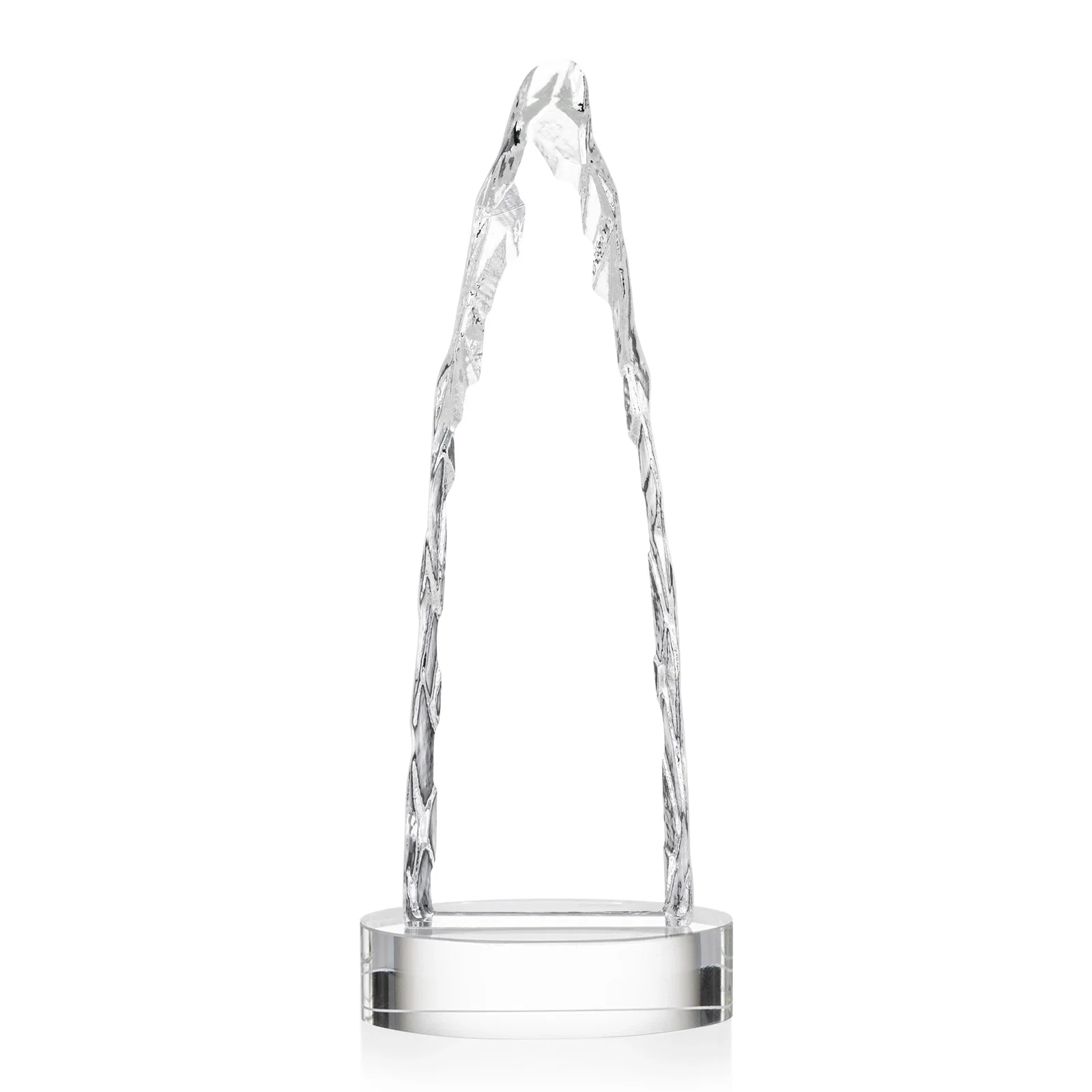 Branded Optical Crystal Tower Award with a Sheared Iceberg Silhouette, awards, with your logo for sales achievement awards