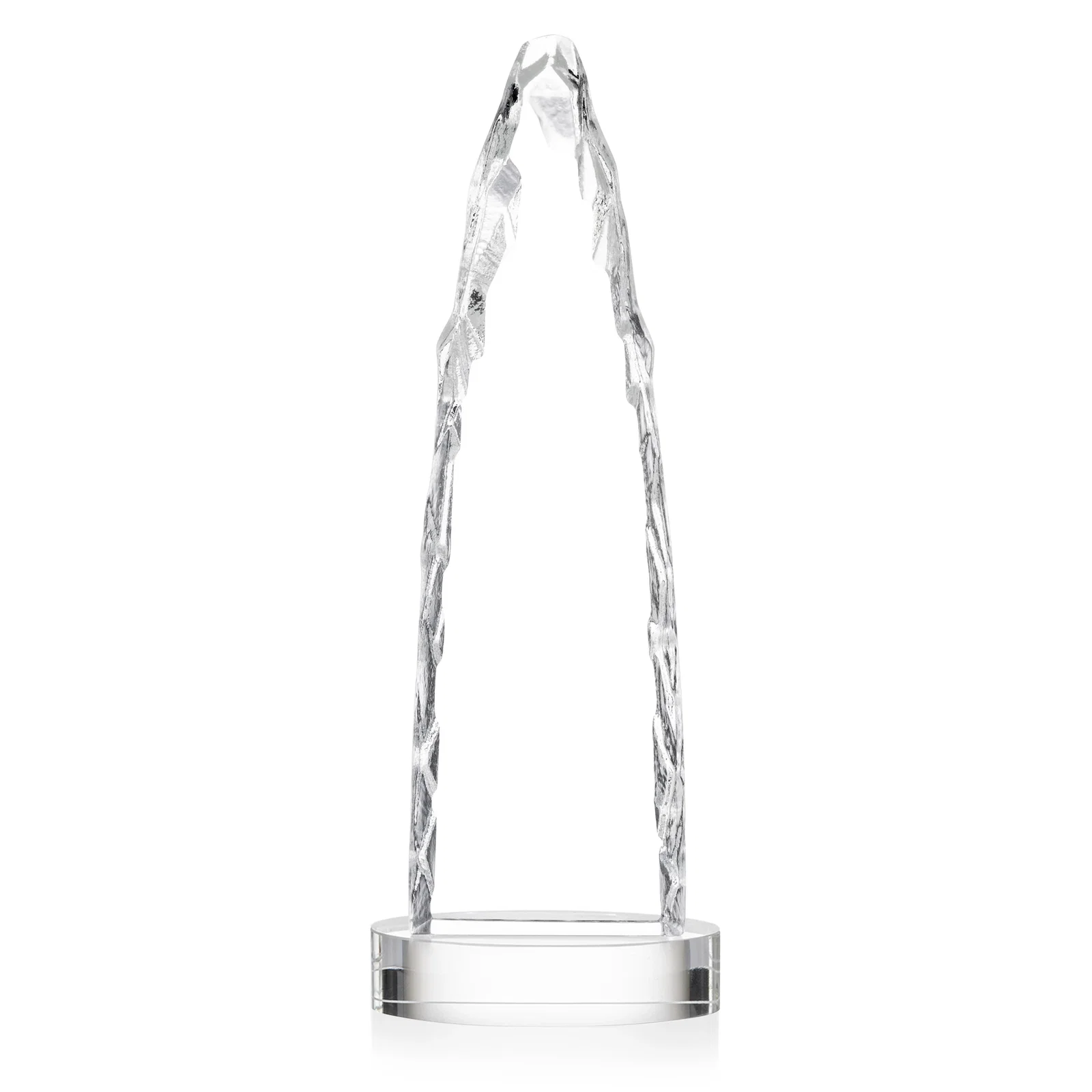 Customized Optical Crystal Tower Award with a Sheared Iceberg Silhouette, awards, with your logo for service anniversary gifts