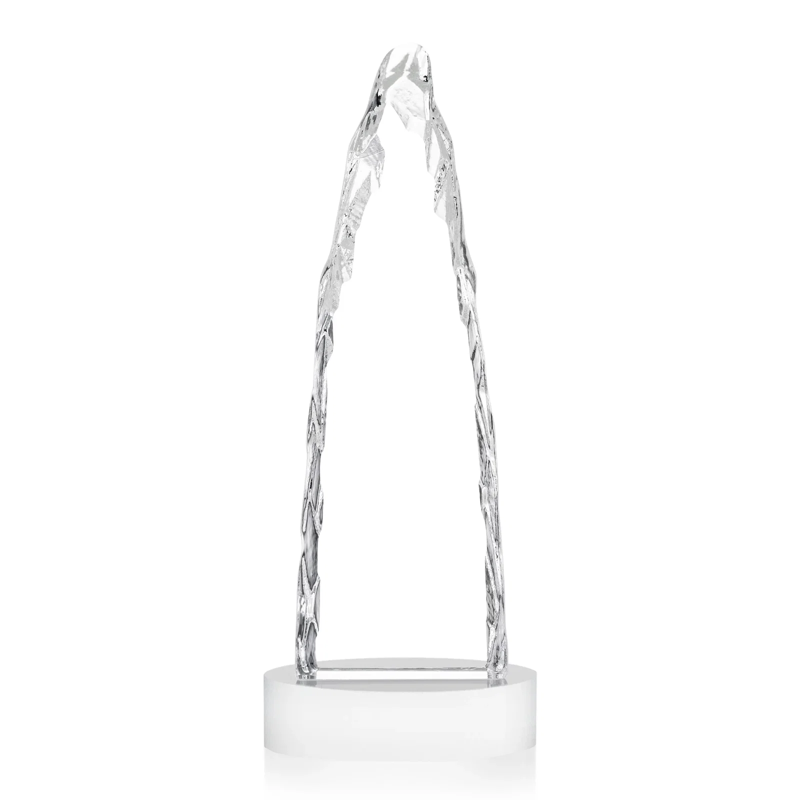 Customized Optical Crystal Tower Award with a Sheared Iceberg Silhouette, awards, with your logo for sales achievement awards
