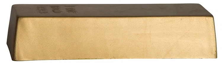 Customized Gold Bar Stress Reliever — view 4