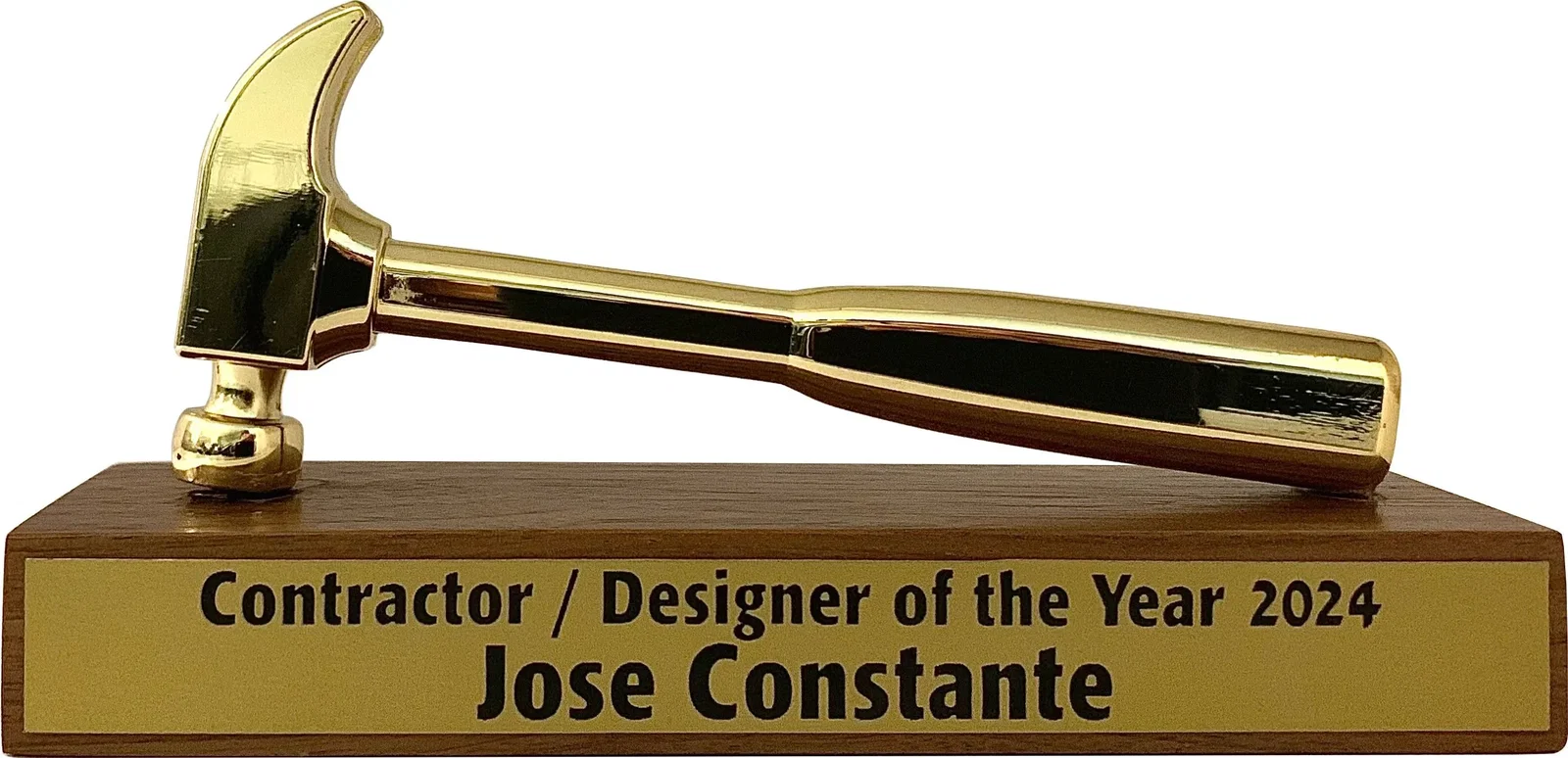 Gold Hammer Desk Award