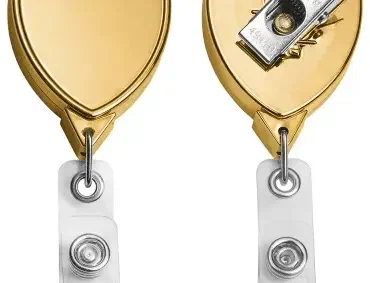 Gold Shield Anti-Twist Custom Badge Reel — view 2