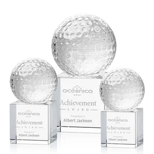 Optical Crystal Golf Ball Award
