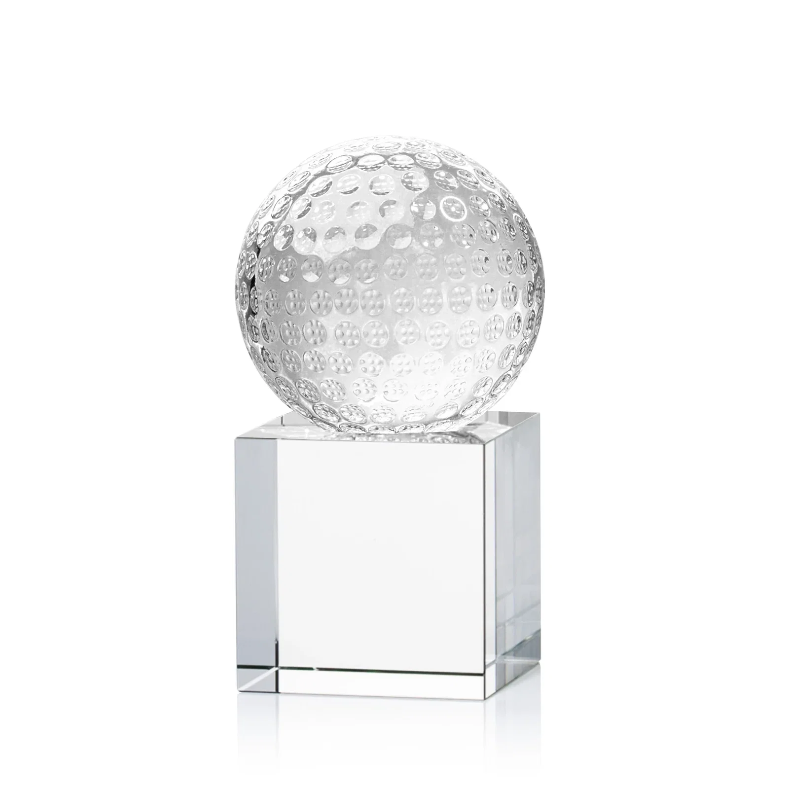 Custom Optical Crystal Golf Ball Award for dealer and partner awards