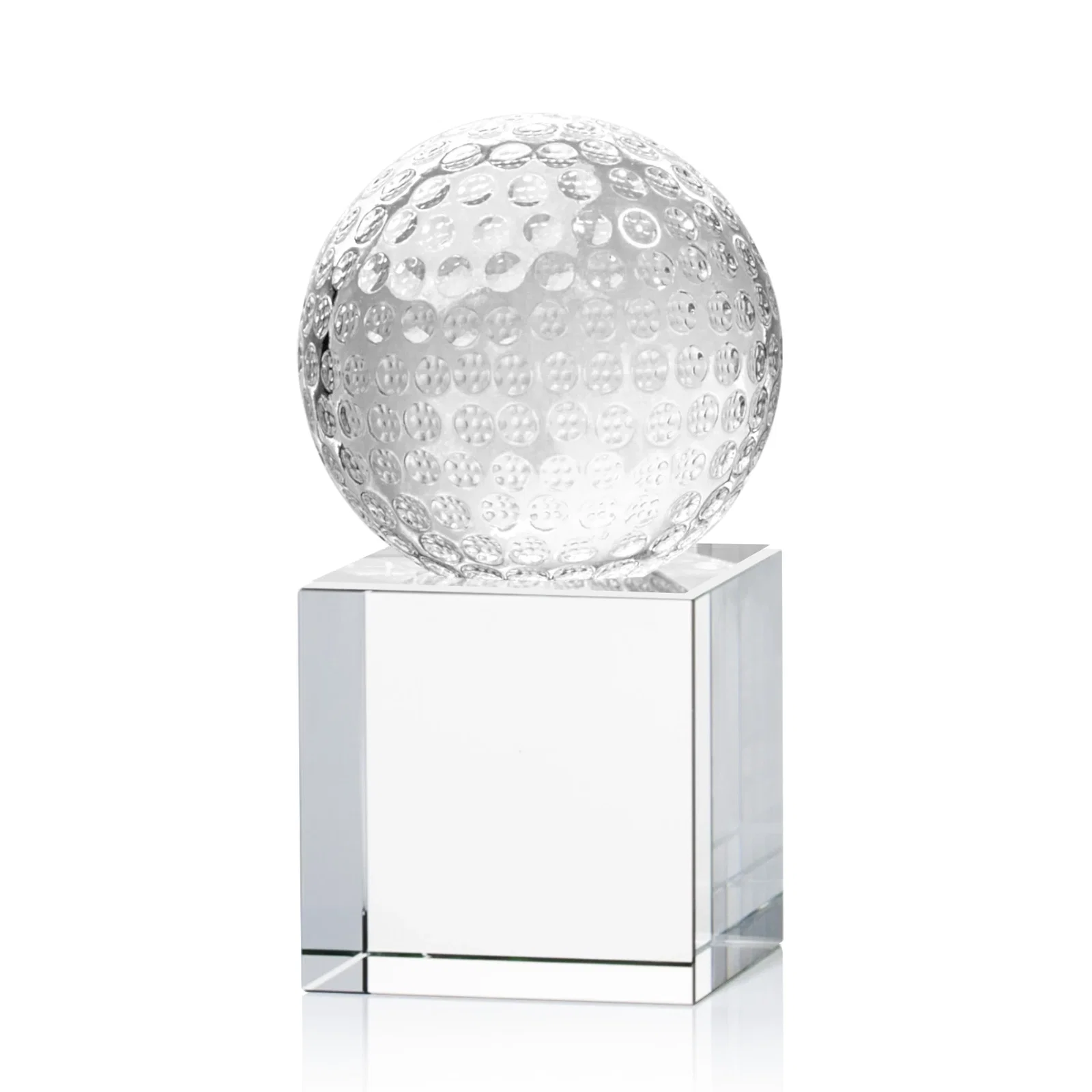 Custom Optical Crystal Golf Ball Award for company anniversary events