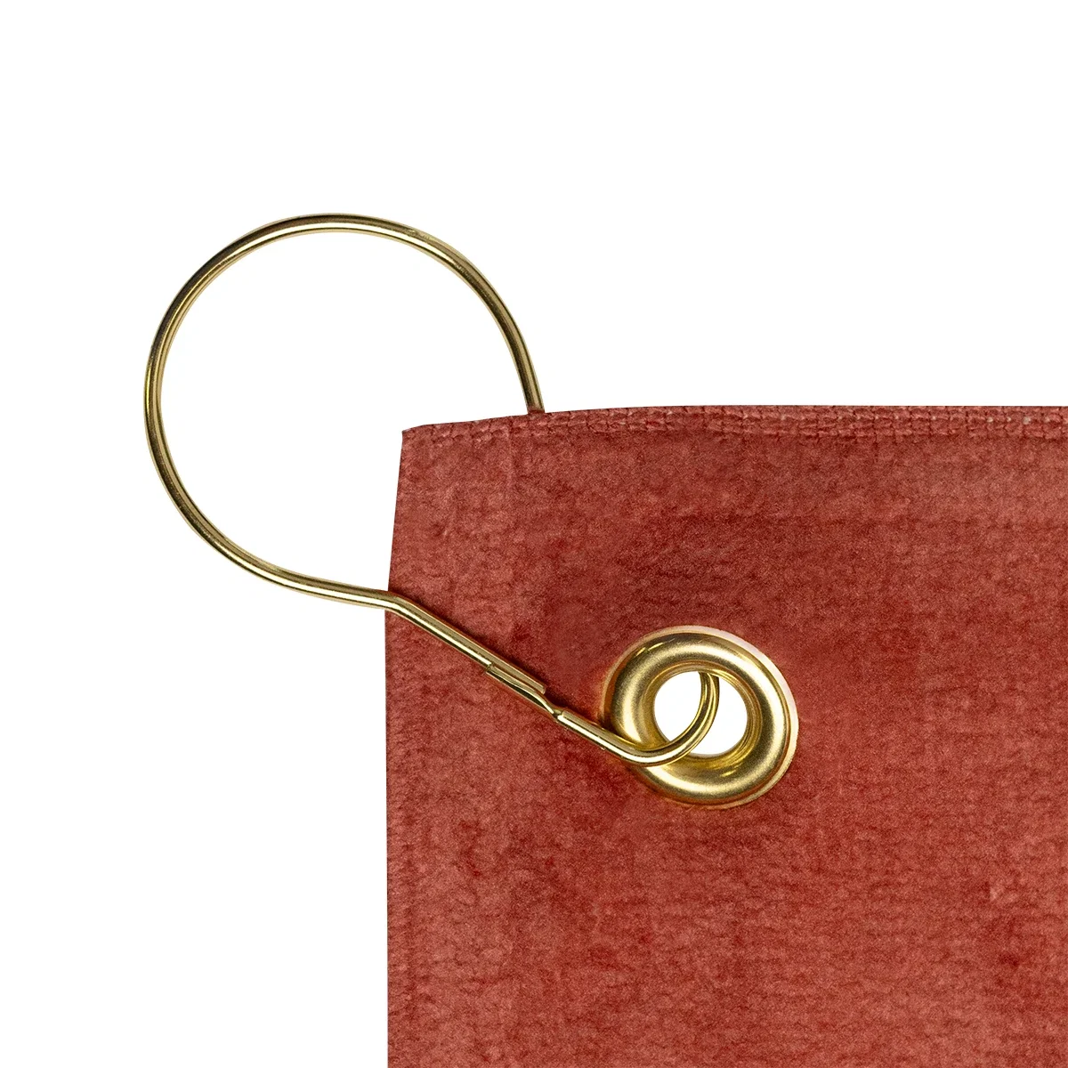 Towel folded to show its hemmed edge