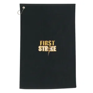 Hook & Grommet Cotton Golf Towel