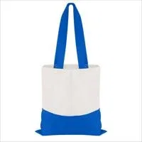 Good Value™ Cotton Colored Accent Flat Tote — view 4