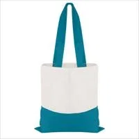 Good Value™ Cotton Colored Accent Flat Tote — view 6