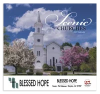 Good Value™ Scenic Churches - Stapled Calendar — view 2