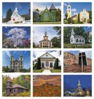 Good Value™ Scenic Churches - Stapled Calendar — view 4