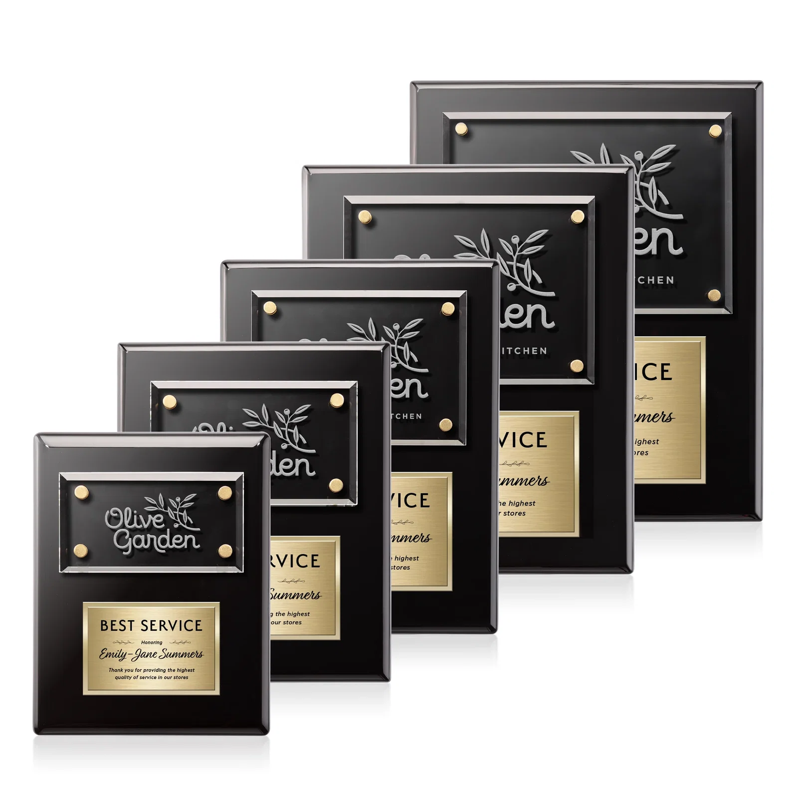 Personalized Starfire Crystal Wall Plaque With Two Etching Zones for employee recognition