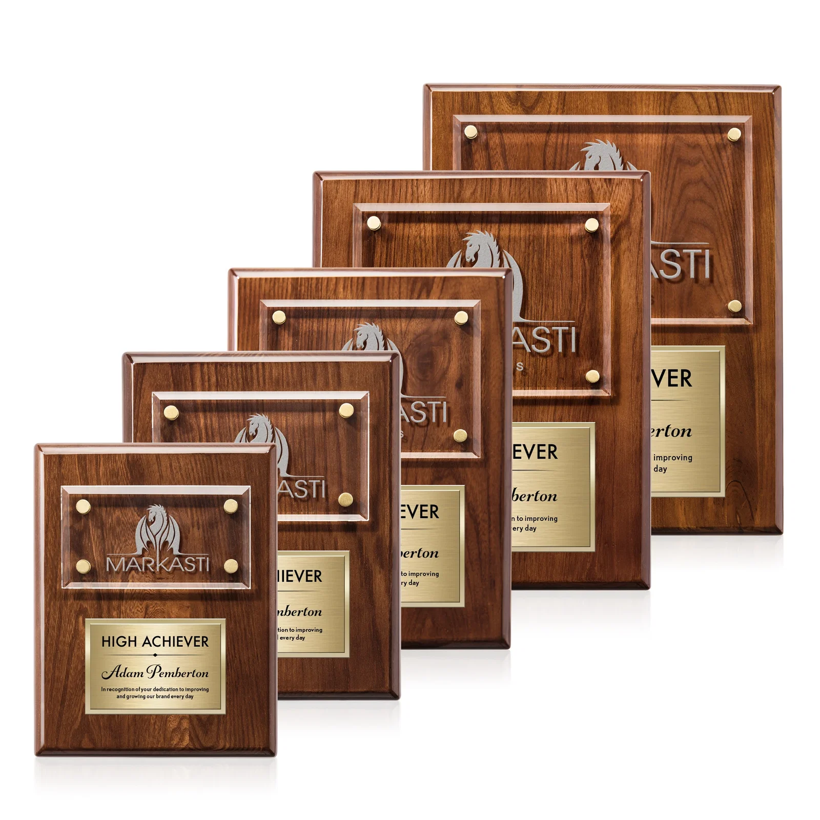 Promotional Starfire Crystal Wall Plaque With Two Etching Zones for employee recognition