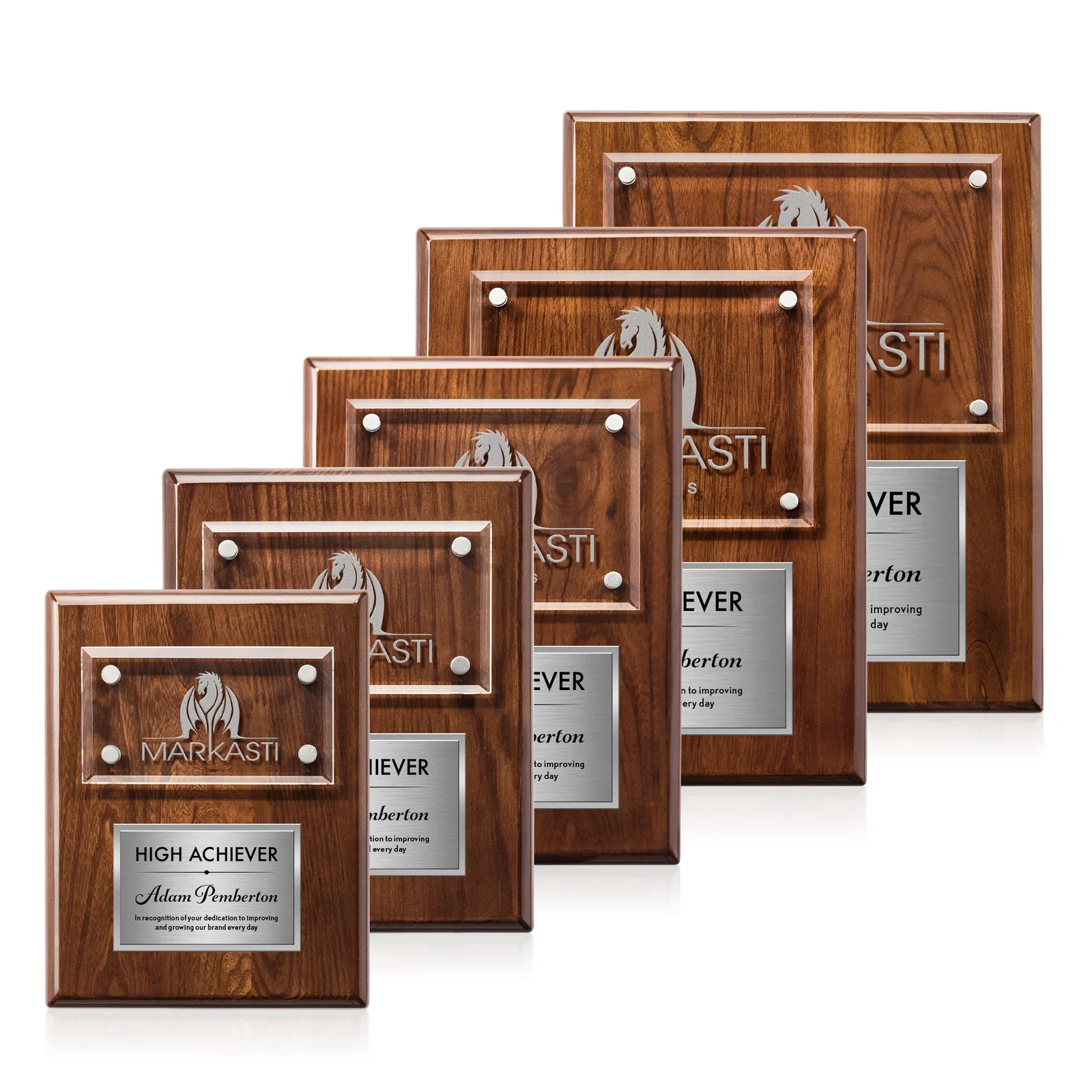Promotional Starfire Crystal Wall Plaque With Two Etching Zones for donor appreciation