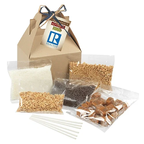 Gourmet Caramel Apple Kit in Chic Gable Box — view 3