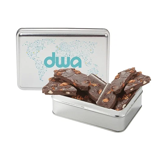Gourmet Chocolate Bark Rectangle Gift Tins — view 2