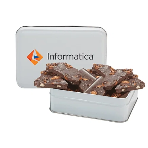 Gourmet Chocolate Bark Rectangle Gift Tins — view 3