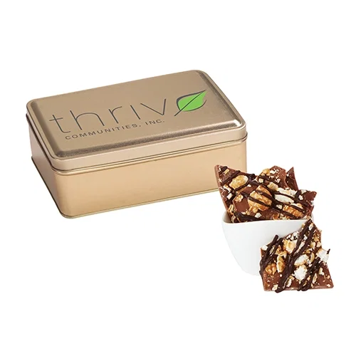 Gourmet Chocolate Bark Rectangle Gift Tins — view 4